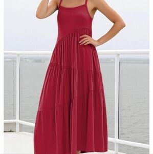 Elegant Red Maxi Dress (Never Worn)